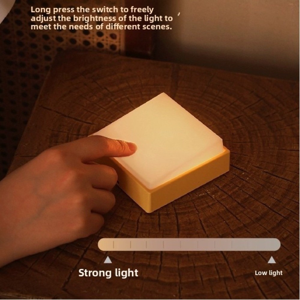 Switch đèn ngủ LED ấm áp sạc USB, trang trí phòng ngủ hiện đại