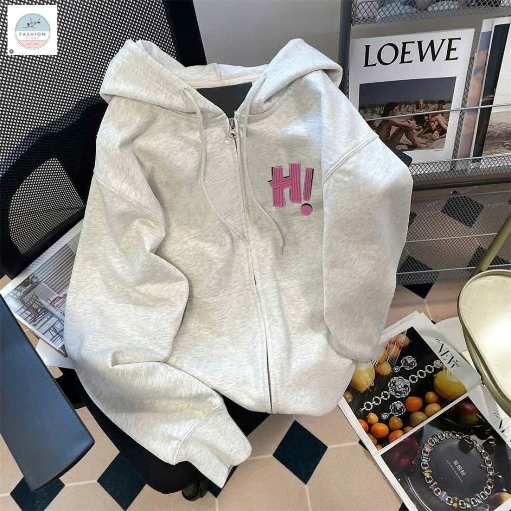 Áo khoác nỉ mũ 2 lớp unisex dài tay, phong cách thoải mái cho mùa đông ấm áp nam nữ mặc đẹp-quânaounisex