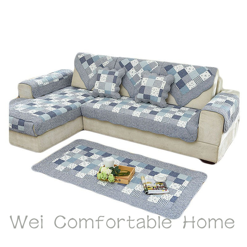 Cotton Quilted In Sofa Đệm Chống Trơn Trượt Vải Cực Dày Mục Vụ Bốn Mùa Đa Năng Sofa Khăn