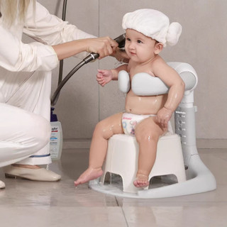 【BabyJoy】Ghế Tắm Đứng Cho Bé,Ghế tắm đa năng cho bé,Chống Trượt 360°, Điều Chỉnh Cao Linh Hoạt,Dùng tắm gội, thay bỉm