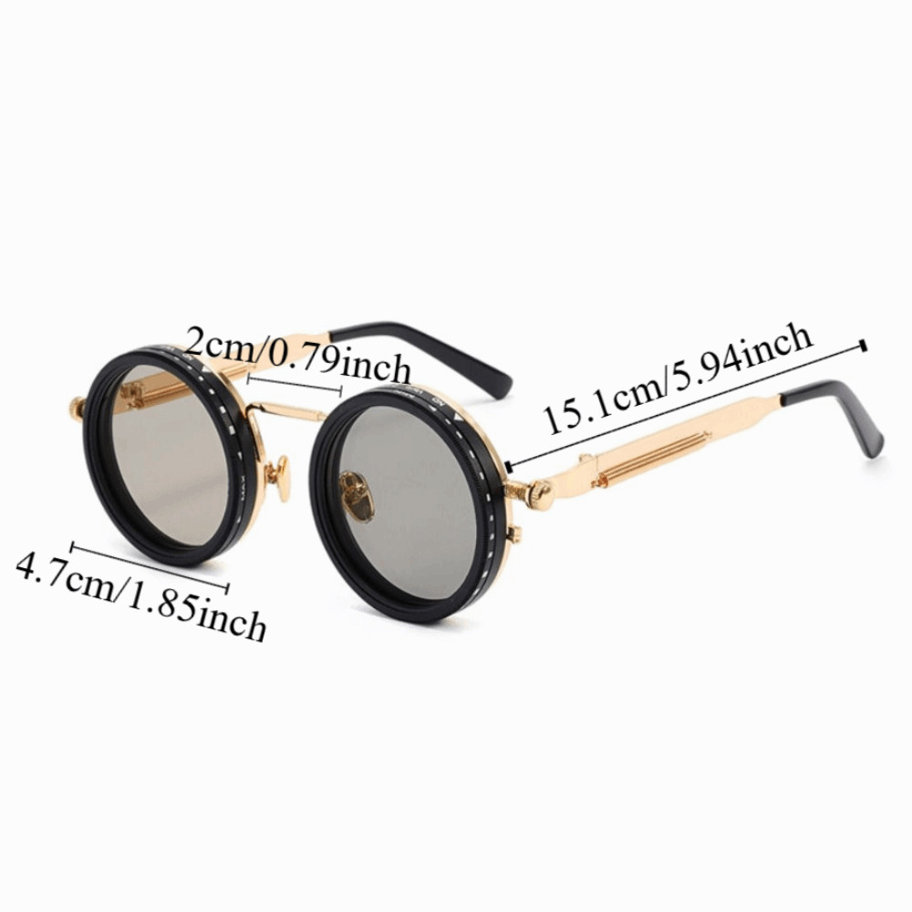 Kính râm GOJO chống tia UV, khả năng mờ đến cấp độ 9 (ND9), điều chỉnh được, thiết kế tròn thoải mái cho cả nam và nữ khi câu cá.