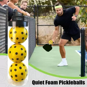 Bóng Pickleball Im Lặng Luyện Tập Trong Nhà Tiếng Ồn Thấp Bóng Im Lặng Bao Gồm 3 Quả Bóng Và Ống Giải Trí
