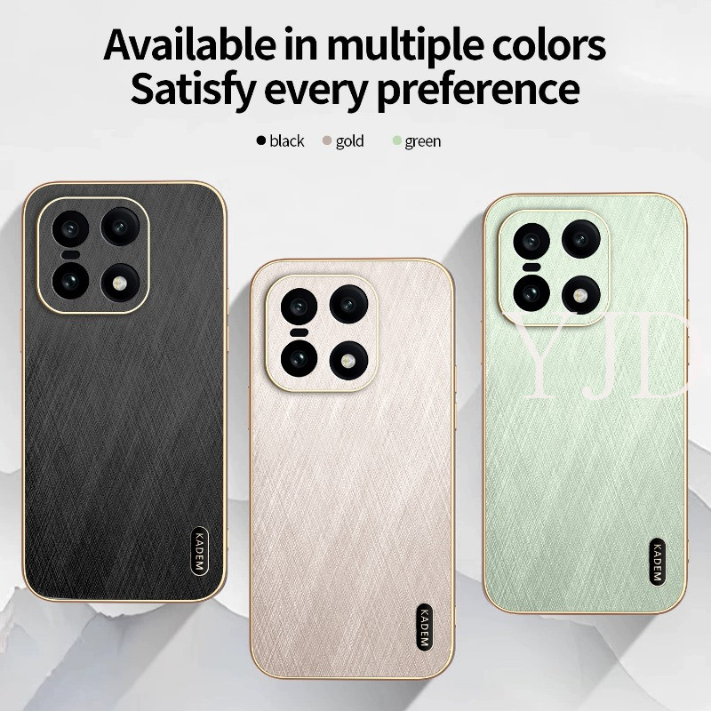 Ốp Lưng Cho OnePlus 15 Vàng Da Lụa Mạ Điện Khung TPU Chống Rơi Vỏ Điện Thoại