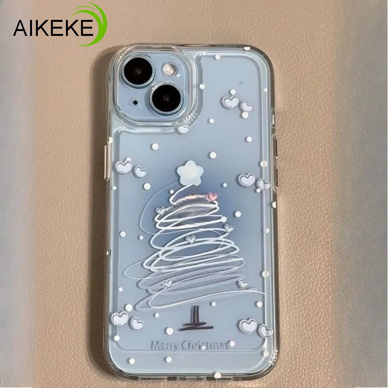 Cây Giáng Sinh Màu Gradient Siêu Mỏng Ốp lưng Samsung Galaxy S26 S25 Edge S24 S23 Plus Ultra FE S25 + S24 + S23 + 5G 4G Pháo Hoa Mặt Sau Mềm Chống Rơi Trong Suốt