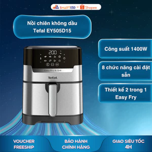Nồi chiên không dầu Tefal EY505D15 - Dung tích 4.2 Lít - Bảo hành chính hãng 24 tháng [Hỏa Tốc HCM]