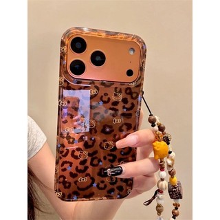 Ốp Điện Thoại Di Động Retro Leopard Star Cao Cấp Cho iPhone17 16 15 14 13 Pro Max Chống Sốc Bảo Vệ Camera Ốp Lưng Cứng Chống Rơi