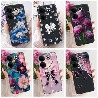 Vỏ Mới Cho Tecno Camon 20 CK6 CK6n / Camon 20 Pro 4G CK7n / Camon 20 Pro 5G CK8n Vỏ Mềm Hình Bướm Hoa Phổ Biến