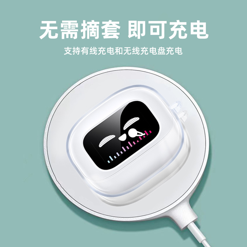 Dành Cho Ugreen EchoBuds Magic Tai Nghe Ốp Lưng TPU Trong Suốt Tai Nghe Bảo Vệ Vỏ Bảo Vệ Tai Nghe Chống Sốc Tay Mềm Có Nhẫn