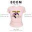 BOOM Áo Baby Tee Nữ Cotton Ôm Body-Áo Thun Ngắn Tay Y2K In Hình PhongCách Mùa Hè, Cổ Tròn Hàng Đầucách hàn quốc phong683