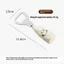 Dụng cụ mở chai bia hình mặt cười dễ thương có tay cầm bằng gốm, Dụng cụ tháo nắp bằng thép không gỉ sáng tạo
