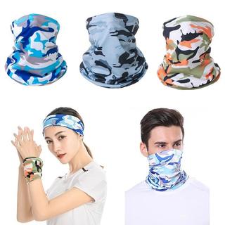 Ngoài trời thoáng khí chống nắng băng lụa thể thao cổ yếm câu cá ngụy trang cổ che mặt nạ đi xe đạp Sport Nam