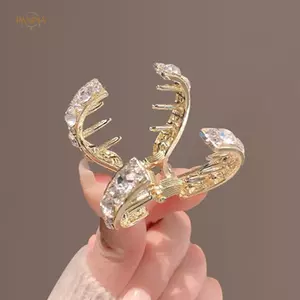 PNPIA- Kẹp Tóc Kim Cương Giả Mini Mới Dành Cho Nữ Thời Trang Nhỏ Chống Rách Kim Loại Cao Đuôi Ngựa Vuốt Tóc Mũ Đội Đầu Phụ Kiện Tóc