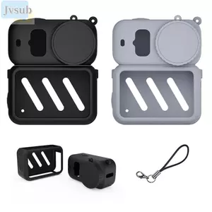 JVSUB 3 Cái / bộ Vỏ Mềm, Có Dây Buộc Bảo Vệ Silicon, Nắp Ống Kính Chống Trầy Xước Bảo Vệ Toàn Diện Vỏ Thân Máy Ảnh Cho Phụ Kiện DJI Osmo Nano