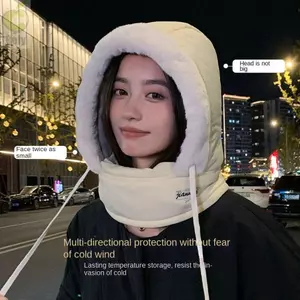 Mũ ấm ROLY, Trượt tuyết Balaclava ấm áp bằng Cotton, Mũ chui đầu chống bụi 4 trong 1 mùa đông ngoài trời