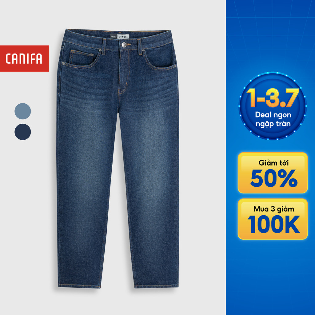 Quần jeans nam CANIFA dáng cơ bản form vừa 8BJ26A002