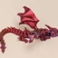 Tượng rồng QEARY, Đồ chơi rồng khớp nối in 3D sừng đôi, Thay đổi nhiều màu sắc thực tế Đôi mắt bí ẩn có cánh mô hình rồng trang trí để bàn
