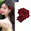 MAKY Hoa Hồng Kẹp Tóc Nữ Bên Biển Đảng Hairgrip Cô Dâu Kẹp Tóc Mũ Màu Trơn Mũ VN