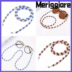 MERIGGIARE Kính Dây Xích Vintage Hạt Pha Lê Đeo Mắt Phụ Kiện