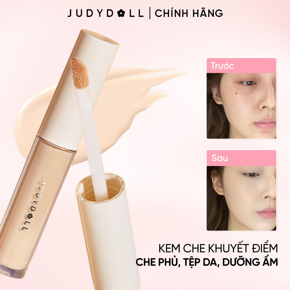 JUDYDOLL Kem che khuyết điểm Traceless Cloud-Touch Concealer Không cakey Tiệp da Lâu trôi 3.2g