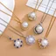 Thời Trang Retro Nhẫn Ngọc Trai Vòng Cổ Phụ Kiện Tính Khí Đơn Giản Cao Cấp Đồng Tinh Tế Micro-Ind Zircon Phụ Kiện