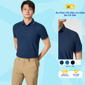 Áo Polo Nam Yody Vải Siêu Co Giãn Bo Cổ Dệt Thoải Mái Hạn Chế Bám Mồ Hôi MCPO25S037