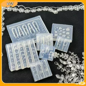 VFZ Sáng Tạo Vui Nơ Hoa Móng Tay Nghệ Thuật Khuôn Silicon Handmade Móng Tay Nghệ Thuật Khuôn Trang Trí Hoạt Hình Nghệ Thuật Khuôn DIY Phụ Kiện Dụng Cụ Louislifecool