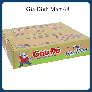 1 thùng cháo gấu đỏ 50 gói vị thịt bằm , cháo gà cháo ăn liền thơm ngon tiện lợi 1 gói 50g giàu dinh dưỡng
