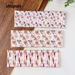 Băng đô in họa tiết da báo SHUPUN, Băng đô thể thao có độ đàn hồi cao thoáng khí, Băng đô tập Yoga viền rộng thể thao