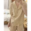 Phụ Nữ Ren Hoa Trang Trí Tay Ngắn Loungewear Bộ Cho Trong Nhà Thư Giãn Hàng Ngày Thường Ngày Ngoài Trời Giải Trí Mặc Nhà