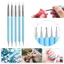 Trong Kho 5Pcs Silicone Đất Sét Điêu Khắc Công Cụ Cho Tự Làm Gốm & Gốm Sứ Cá Tuyết