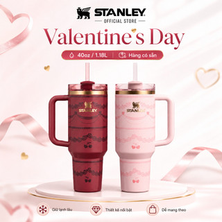 Stanley Valentine's Day Quencher H2.0 FlowState 20oz | 40oz, cốc giữ nhiệt có tay cầm, giữ lạnh lâu, không BPA