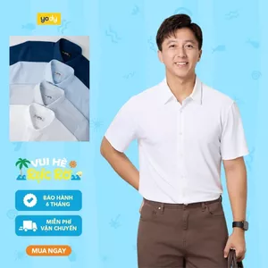 Áo sơ mi nam YODY cộc tay nano chống nhăn khử mùi MOSH25A165
