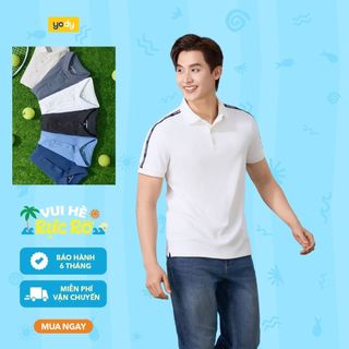 Áo Polo Thể Thao Nam Waffle YODY Phối Dây Dệt Vai, Siêu Co Giãn Chạm Là Mát MAPO25S052
