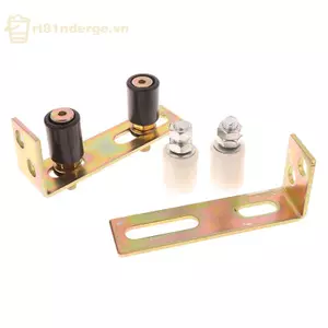 GE 1 Bộ Hướng Dẫn Bánh Xe Sân Cửa Tra Hướng Dẫn Con Lăn Cửa Trượt Hướng Dẫn Con Lăn Với L-Pillar Braet Con Lăn Nylon Đôi Có Thể Điều Chỉnh VN