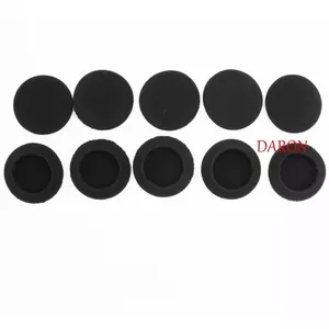 DARON 2 Cái / Cặp Miếng Đệm Tai Xốp, Miếng Đệm Tai Nghe Đệm Tai Nghe, Miếng Bọt Biển Làm Dày Thay Thế Màu Đen Dày 35-65 Mm Miếng Đệm Tai Nghe