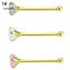 Một thế giới| 3 Cái / bộ Nữ Cubic Zirconia Thép Không Gỉ Mũi Studs Body Piercing Trang Sức