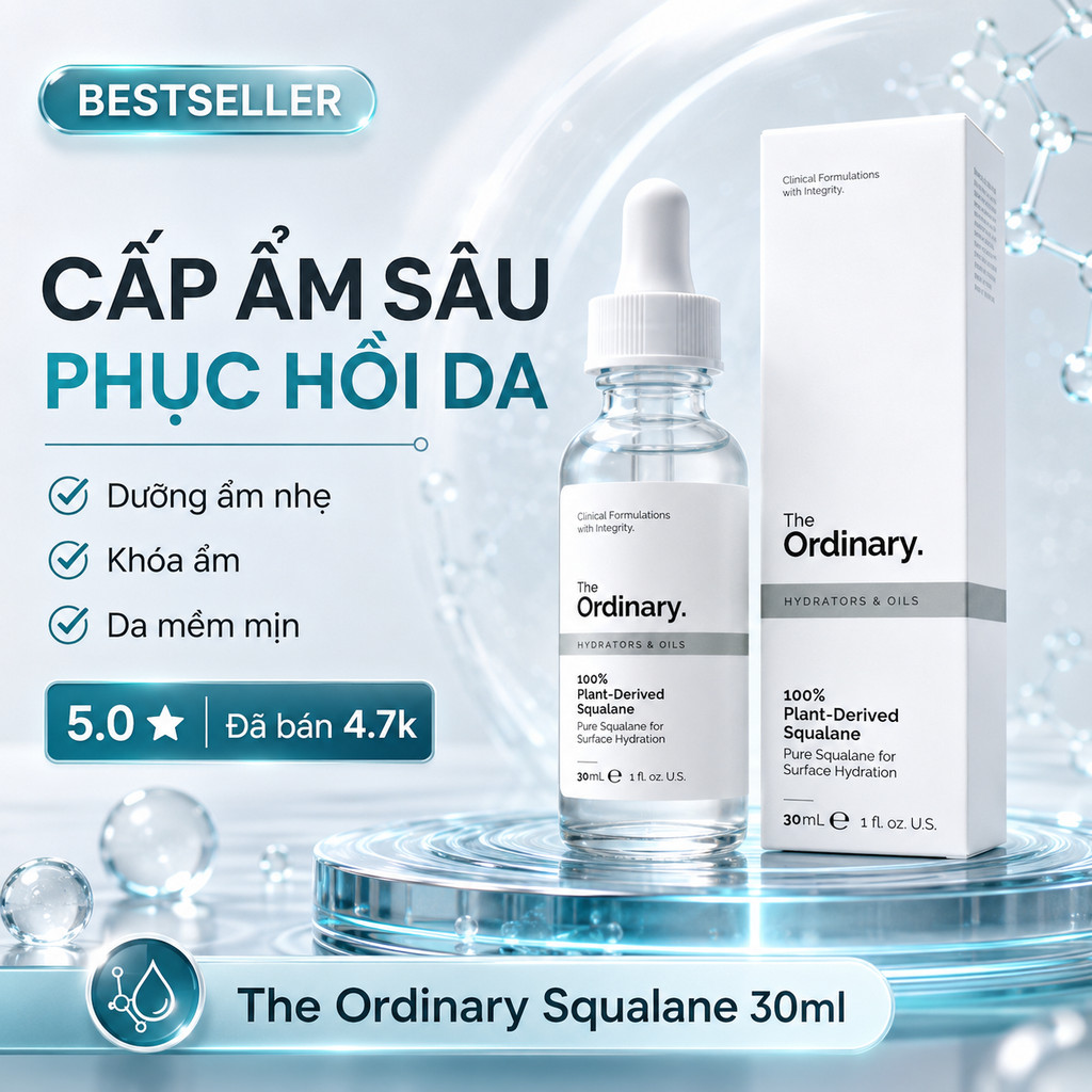 Serum Vitamin C The Ordinary Ascorbyl Tetraisopalmitate 20% in Vitamin F 30ml Làm Sáng Da Mờ Thâm
