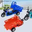 VFZ 1 Cái Thực Tế Kéo Ba Xe Vận Chuyển Mô Hình Tỉ Lệ 1: 15 Xe Ba Bánh Mô Phỏng Mô Hình Đồ Chơi Xe Bé Trai Quà Tặng Đồ Trang Trí OTE