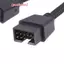 1Pcputer Bo Mạch Chủ Cáp Nối Dài USB 9 Pin 1 Nữ Đến 2 Nam Y Splitter Âm Thanh HD Cáp Nối Dài Cho PC DIY 15cm