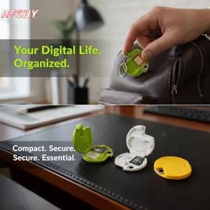 Hộp đựng thẻ SIM TF & Nano in hình 3D HFSHY Hộp đựng thẻ nhớ di động có chốt đẩy cho khách du lịch thường xuyên VN