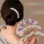 Bướm Zircon Hình Chữ U Đính Hạt Kẹp Tóc Nữ 2026 Cao Cấp Đầu Sau Kẹp Tóc