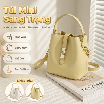 Women's PU Leather Bucket Bag