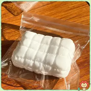 Fun Sữa Trắng Xà Phòng Thần Tài Đồ Chơi Squishy Vuông Gối Bóp Đồ Chơi Chống Căng Thẳng Đồ Chơi Cảm Giác Giảm Lo Âu Antistress Cho Bạn Bè
