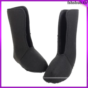 1 Cặp Lót Boot Nhiệt Cho Giày Đen Vải Oxford Cách Nhiệt Sang Trọng
