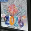 <cosyh>New Year Decal Double-sided Design Easy Application PVC Material Festive Motif