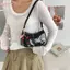 Túi xách nữ bằng da PU thông thường HFSHY có mặt dây chuyền anh đào Túi đeo vai thời trang VN