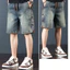 2026 Quần short Denim ống thẳng mới dành cho nam, Quần dài vừa phải mỏng mùa hè
