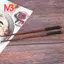1 Đôi Đũa Gỗ Tự Nhiên Nhật Bản Gói Giá Trị Nấu Ăn Bộ Đồ Ăn Màu Đen