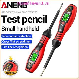Bút kiểm tra điện áp HOMEHAVEN, Màn hình kỹ thuật số Máy dò điện áp không tiếp xúc, Máy kiểm tra tuốc nơ vít báo động còi 30-1000V có độ chính xác cao