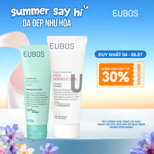 Combo Kem Dưỡng Da Tay EUBOS 75ml Và Kem Nứt Gót Dưỡng Da Chân UREA 10% Foot Cream 100ml Dưỡng Ẩm